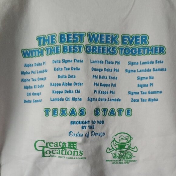 2006 Texas State University-San Marcos Greek Week Tshirt - Picture 4 of 6